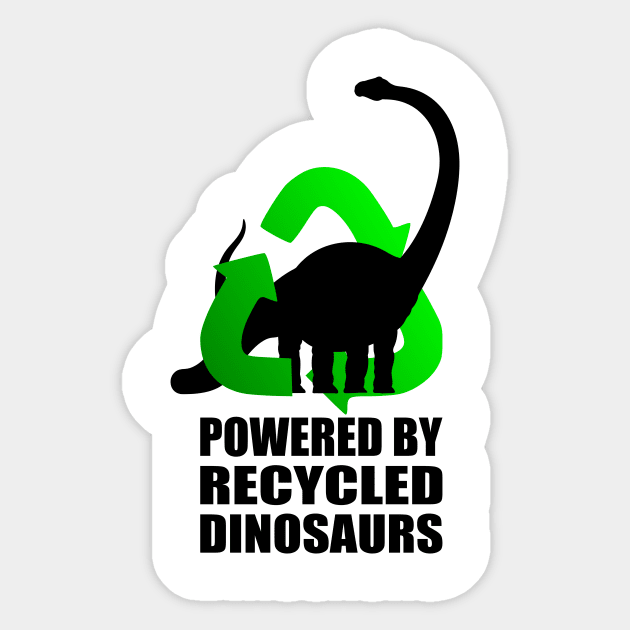 Diplodocus  - Powered by Recycled Dinosaurs Sticker by birdo